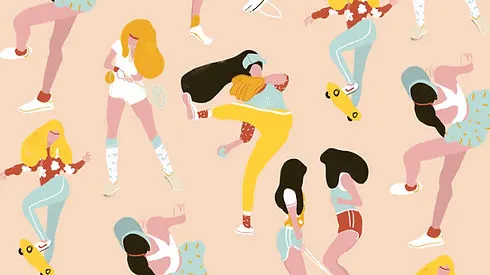 ragazze di allenamento